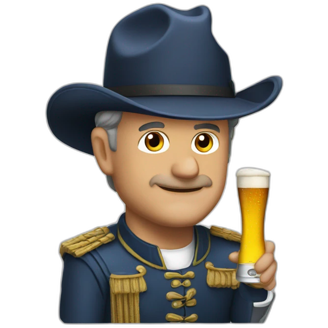 Jean Lassalle with 3 beer emoji