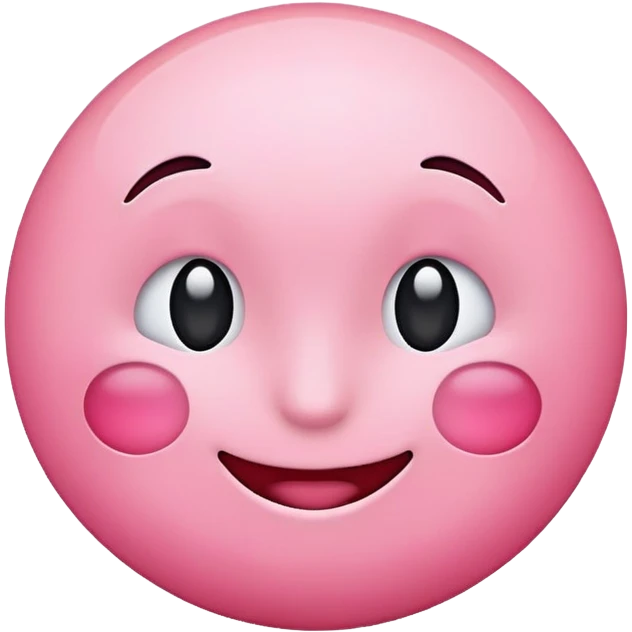 pink blushing emoji  emoji