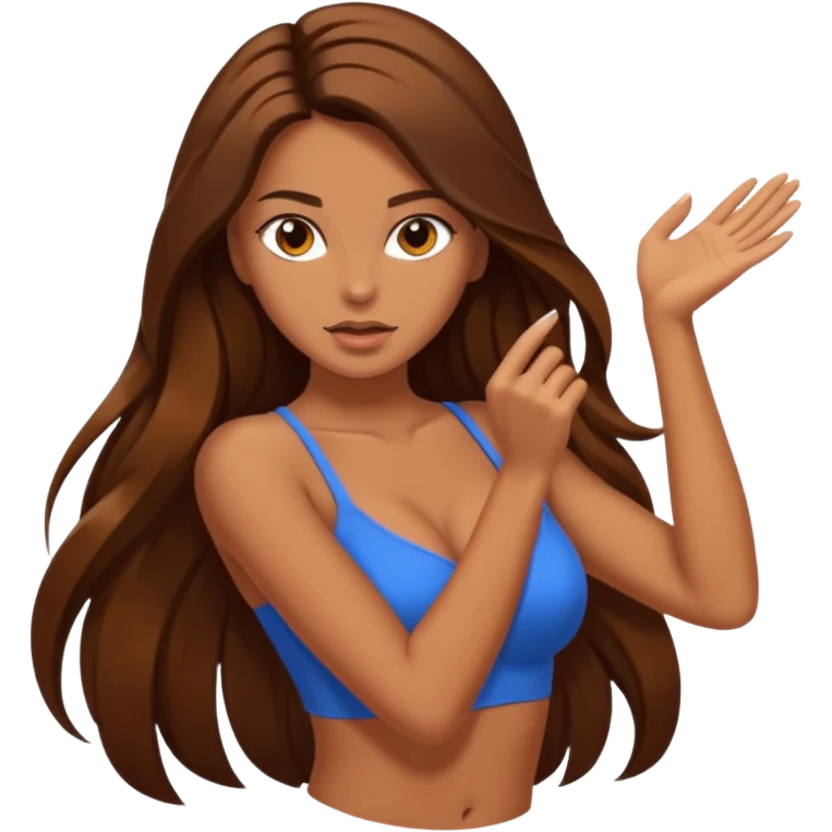 Femme en levrette emoji