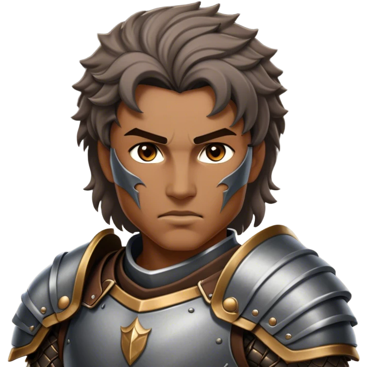 Cinematic Realistic WoW Human Warrior Portrait, depicted with chiseled, determined features and a battle-hardened visage. Clad in intricately detailed steel armor accented with rich leather in consistent hues of grey and bronze, his resolute eyes and natural hair exude unwavering courage. Rendered with lifelike texture and dramatic natural lighting, high shine, noble and valiant, capturing the essence of a legendary human champion of Azeroth. emoji
