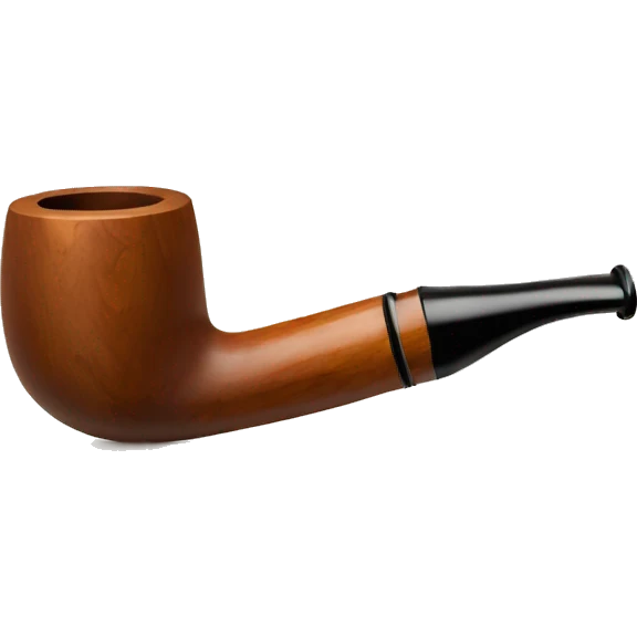 Retro Vintage Wooden Enchase Smoking Pipe emoji