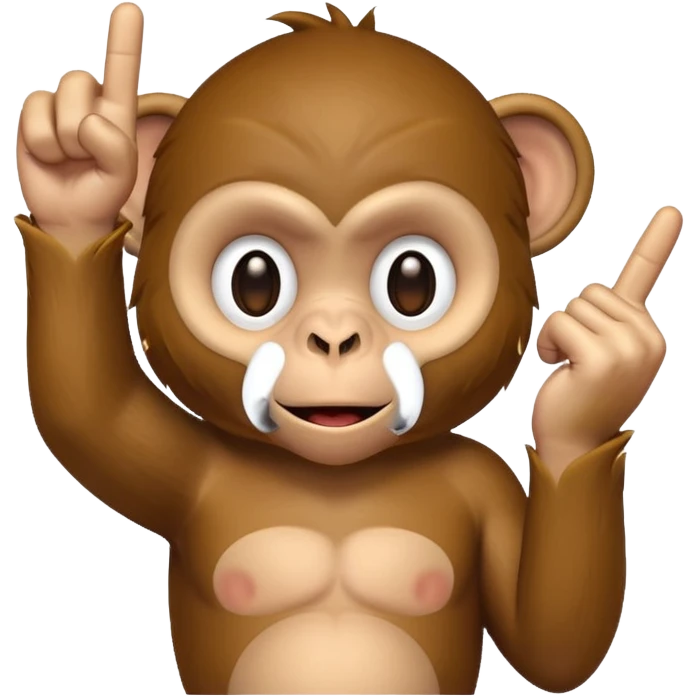 monkey flipping me off emoji