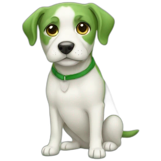 dog green emoji
