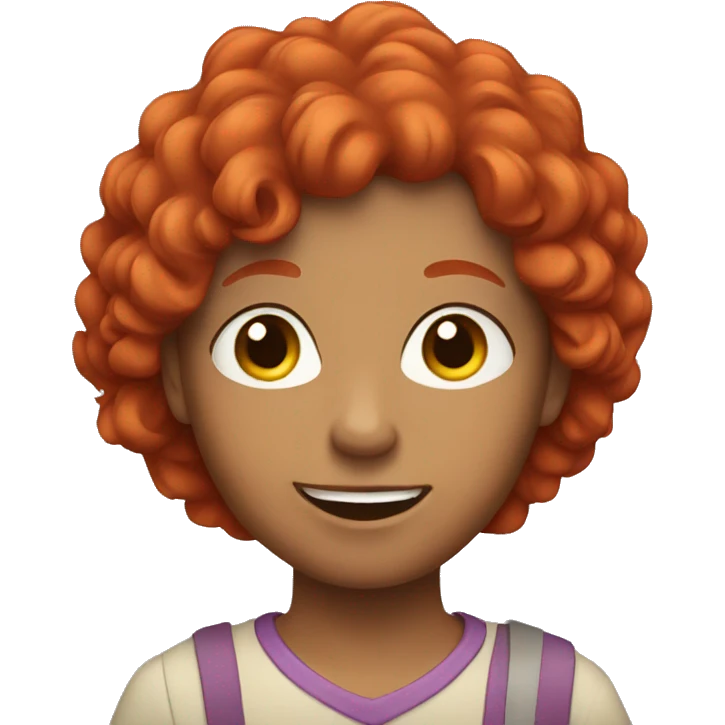 Red haired family emoji