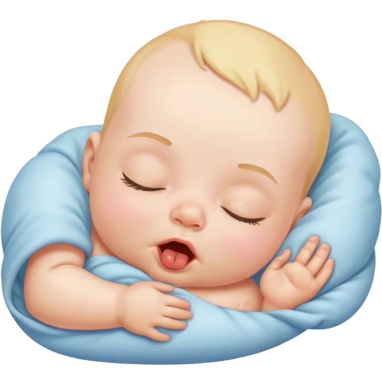 bebe a dormir e a babar  emoji