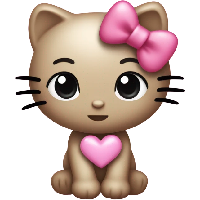 hello kitty heart emoji