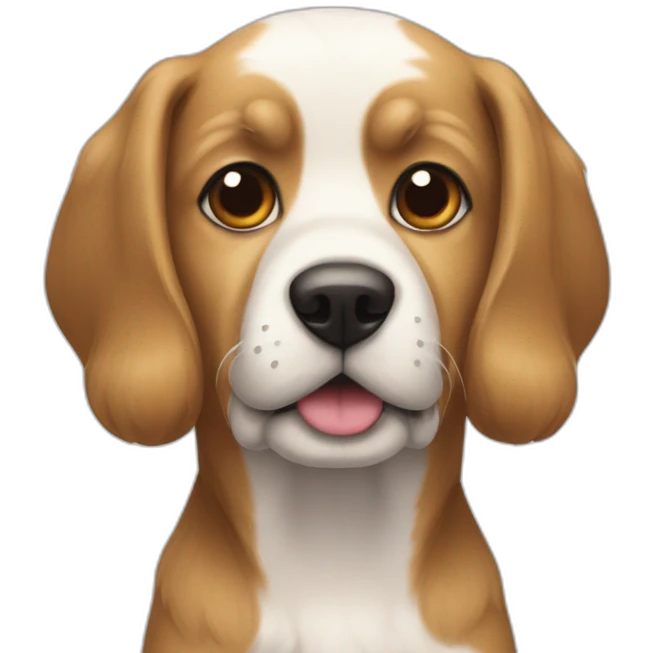 Chien sur chat emoji