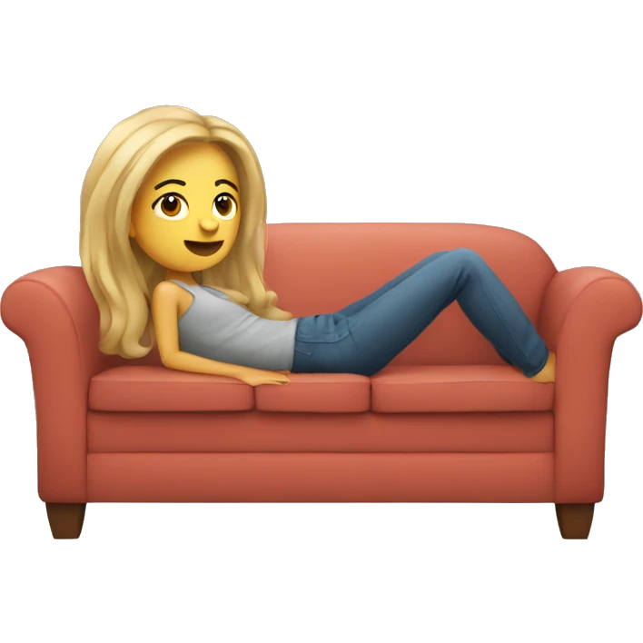 Girl in a couch emoji