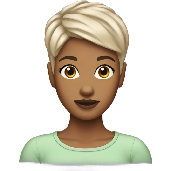 woman pixie cut emoji