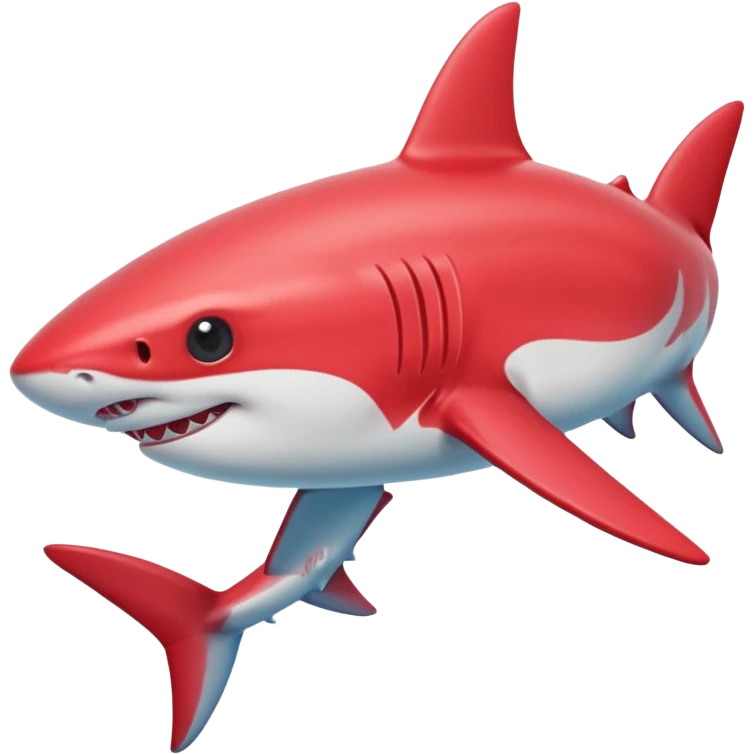 red baby Shark emoji