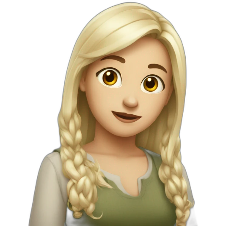 Девочка с шариком  emoji