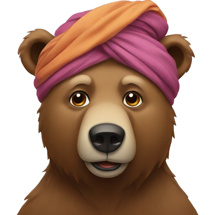 bear in turban emoji