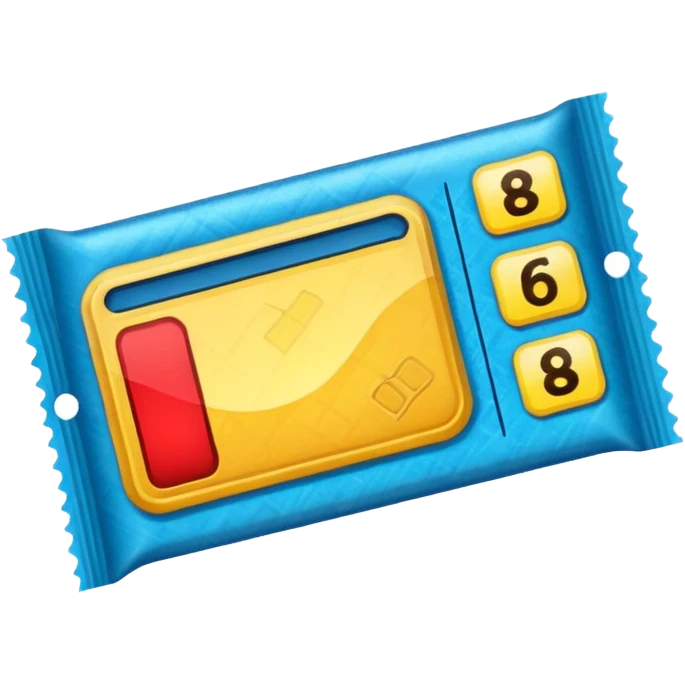 Lottery scratch ticket emoji