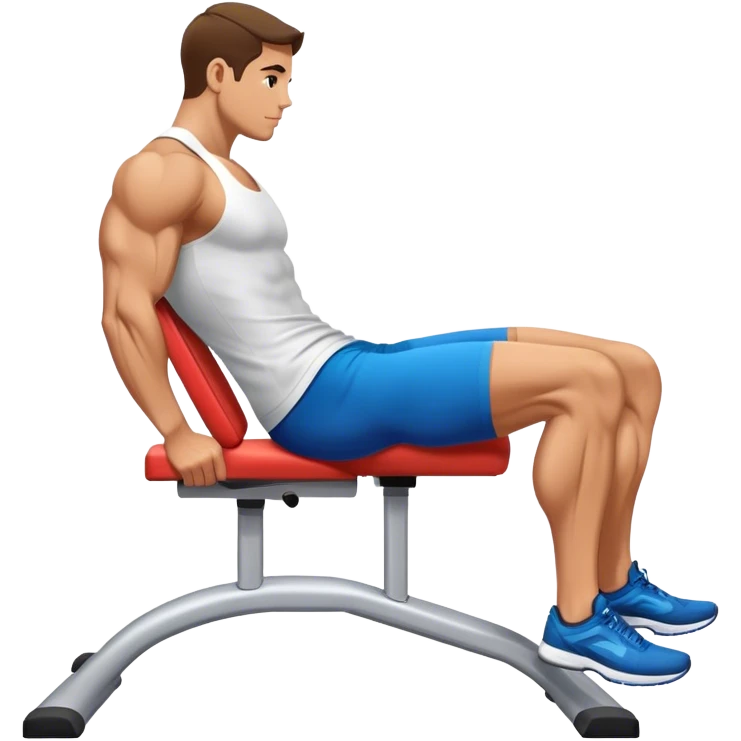 side-view seated calf-raise lower leg exercise emoji