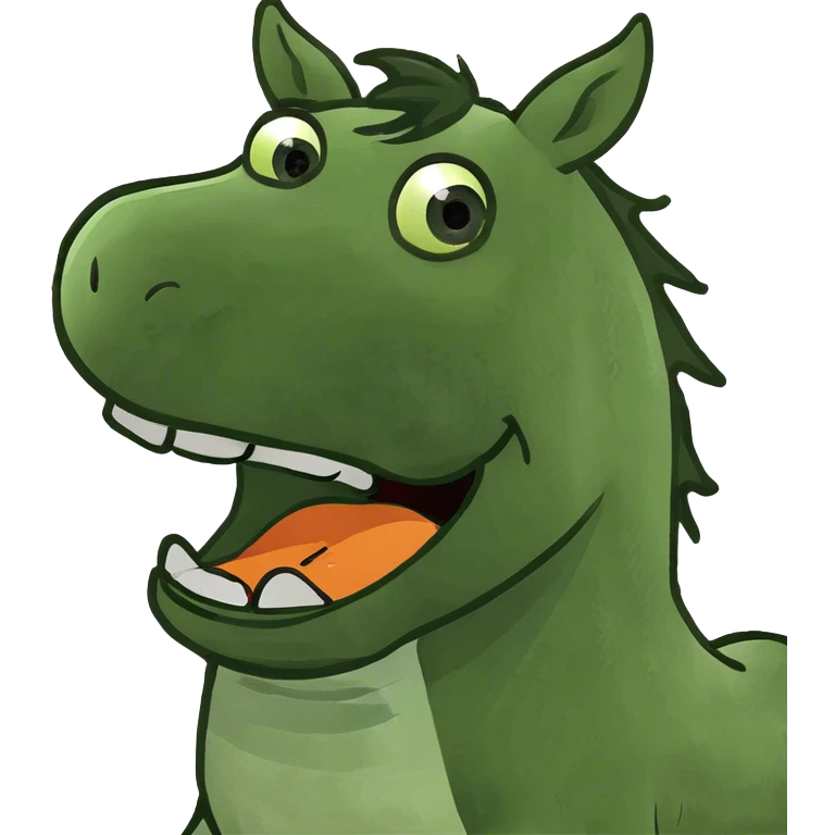 Happy horse emoji