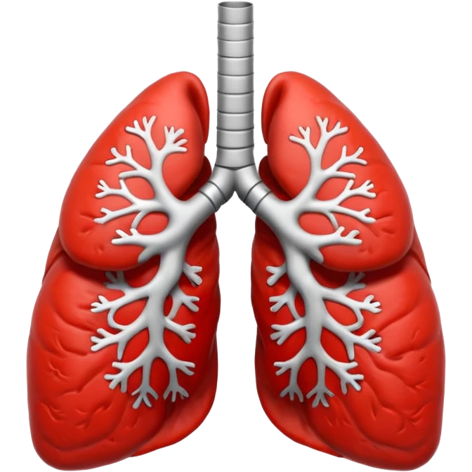 simple playful lungs emoji