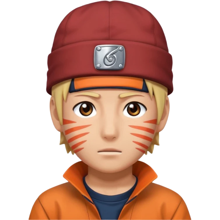 Naruto with hat  emoji