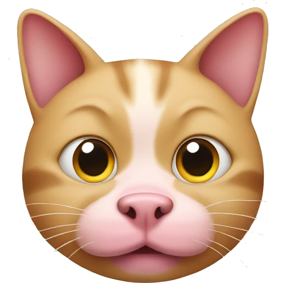 Cat with pig nose’s  emoji