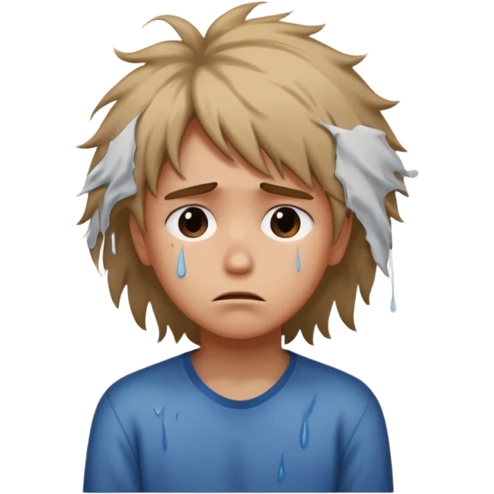 người ngồi buồn quay mặt vào góc tường emoji