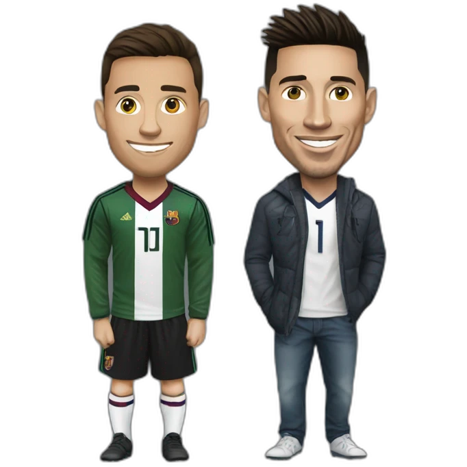 Ronaldo ans Messi emoji