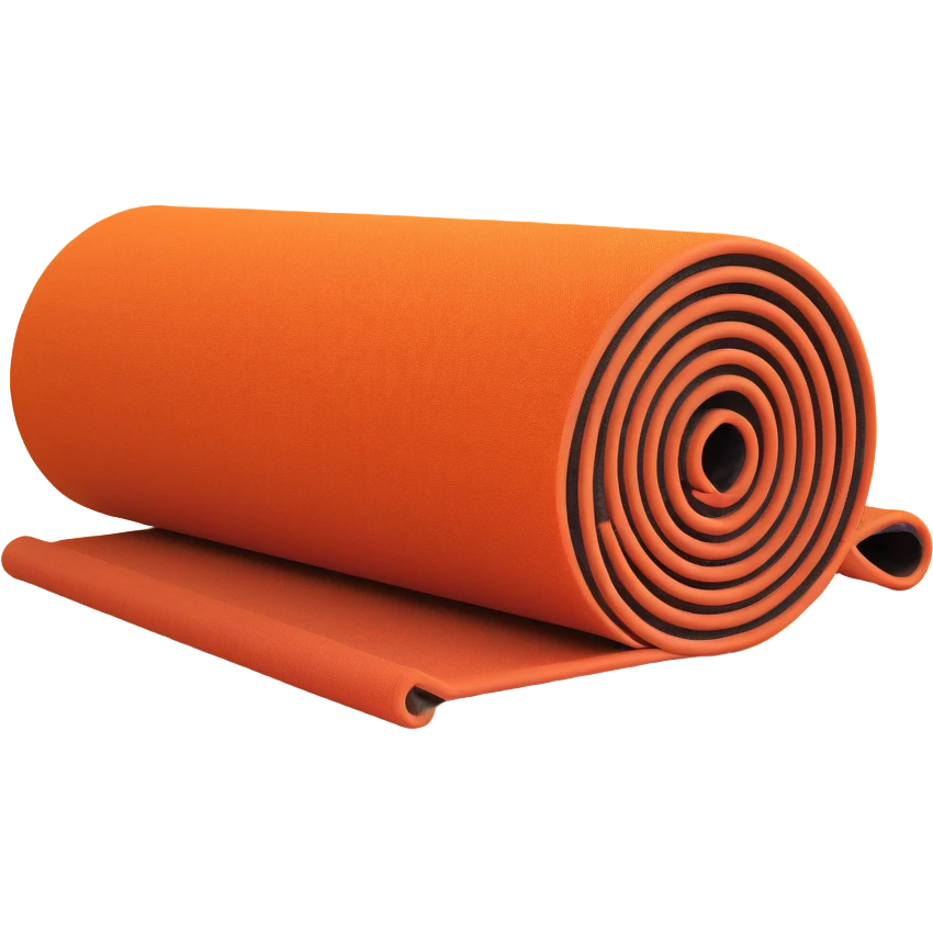 rolled up carpet, 3D style emoji
