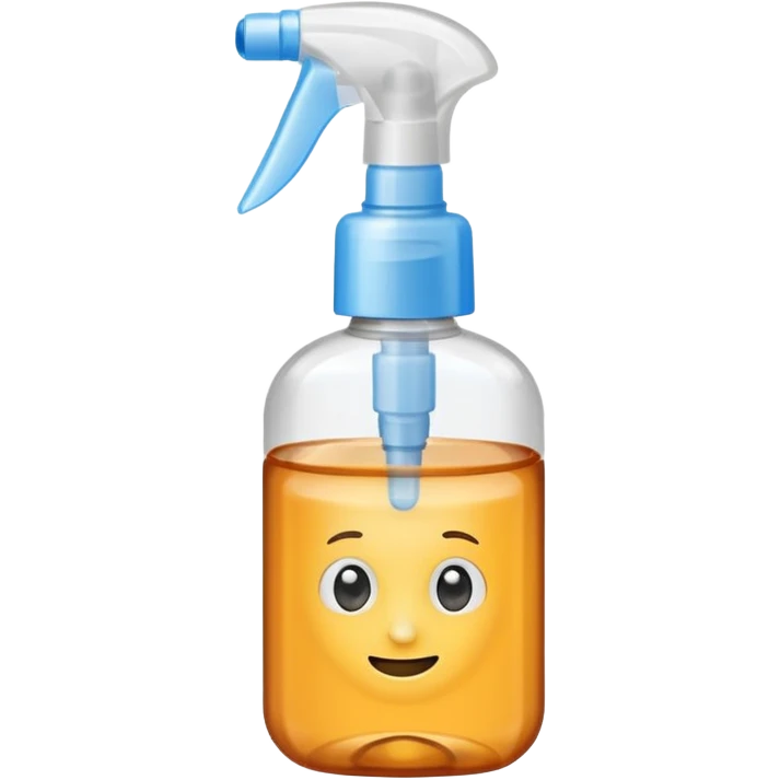 Hand Sanitizer amber spray bottle emoji