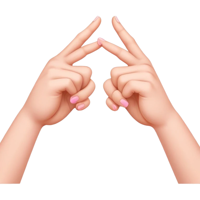 two hands making a pinky promise, little fingers hooked together emoji