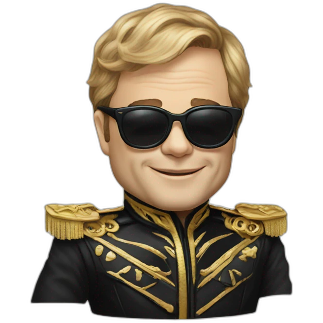 Elton John a velo emoji