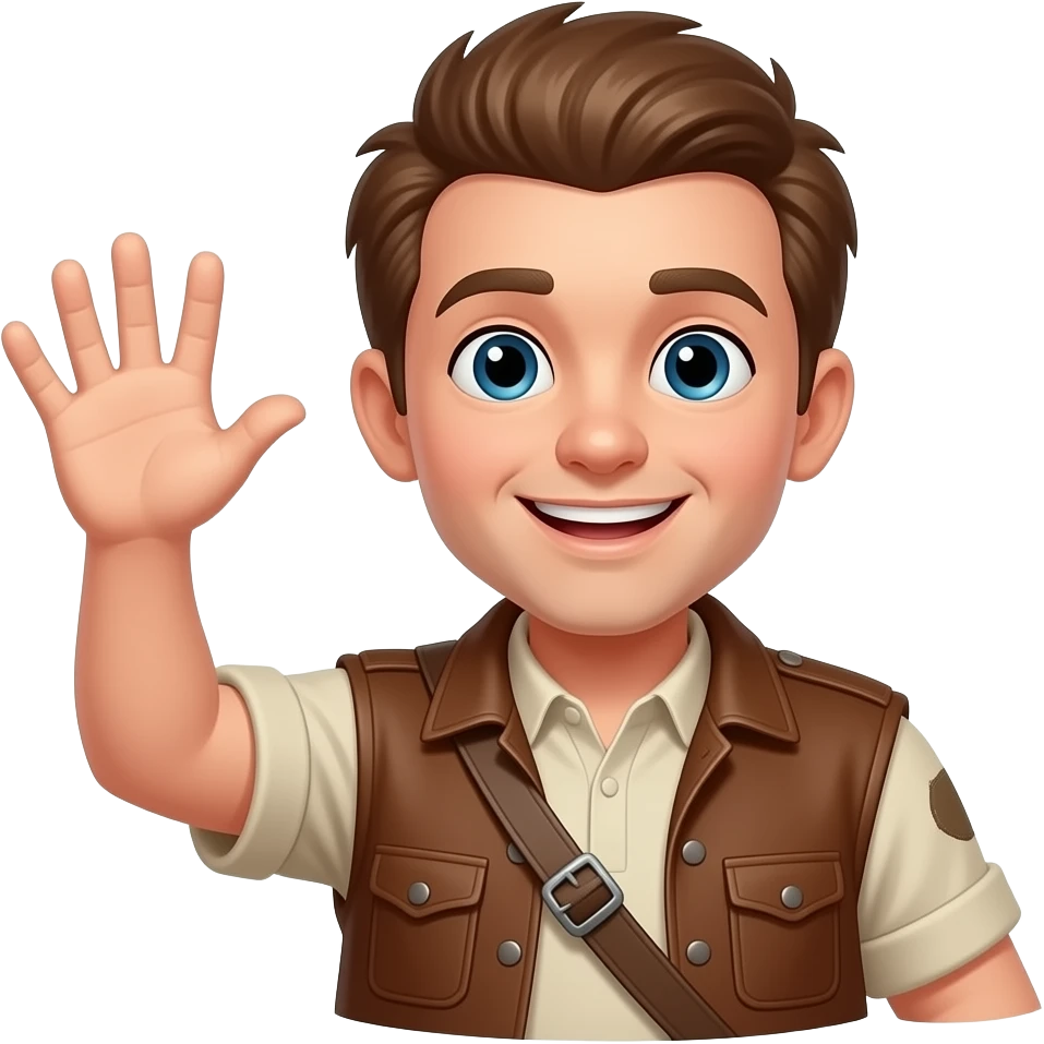 chuck from the goonies waving emoji