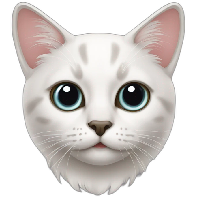 Cat with black eye emoji