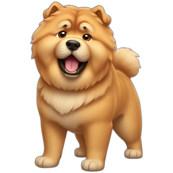 surprised chow chow emoji