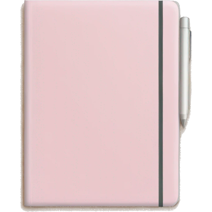 Light pink notebook emoji