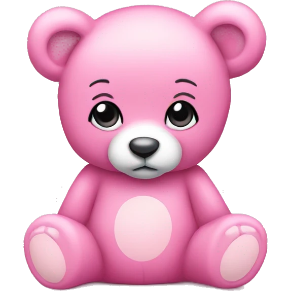 pink coquette teddy bear emoji