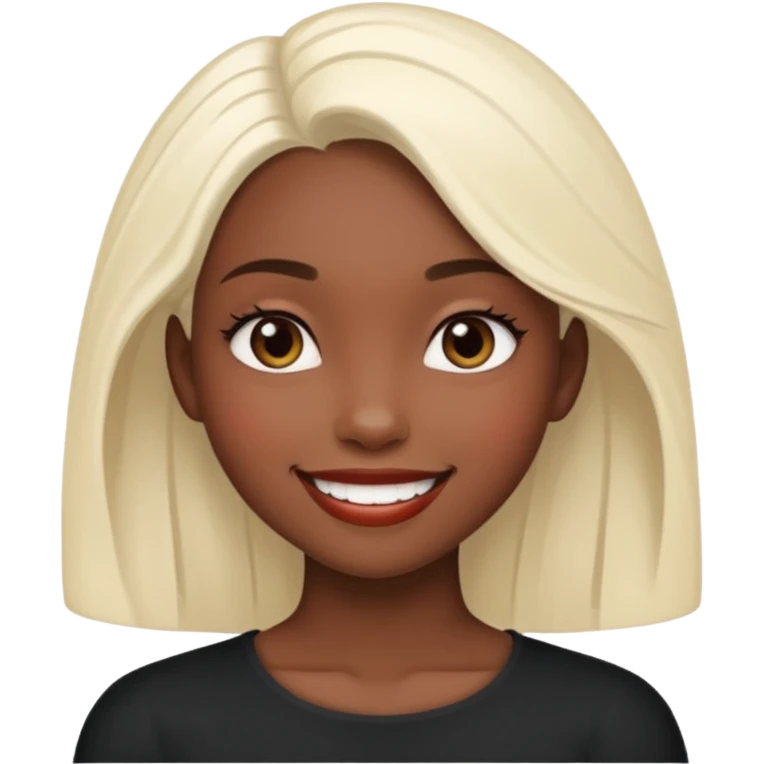 Envy - feeling of discontent at another's advantages or possessions - young plain girl looking sideways at a very pretty black girl  emoji