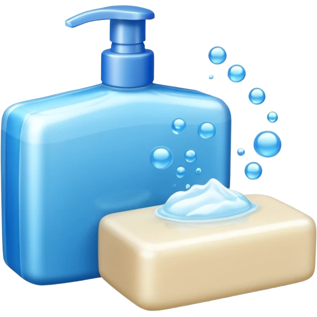 Soap and shampoo emoji