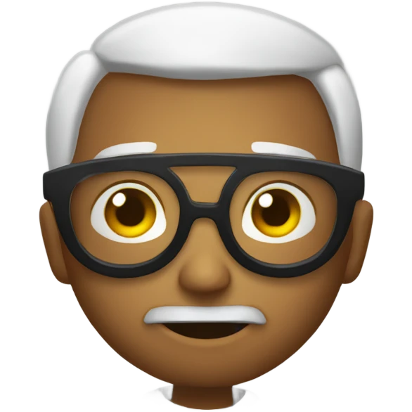Diablo con lentes emoji