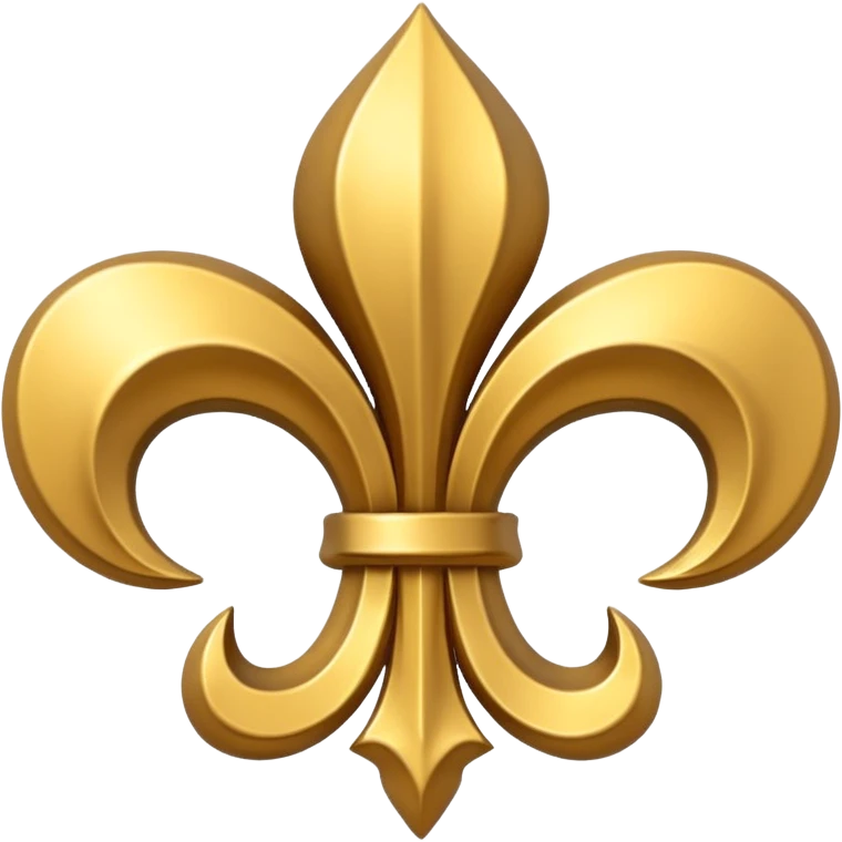 Petit bouclier fleur de lys emoji