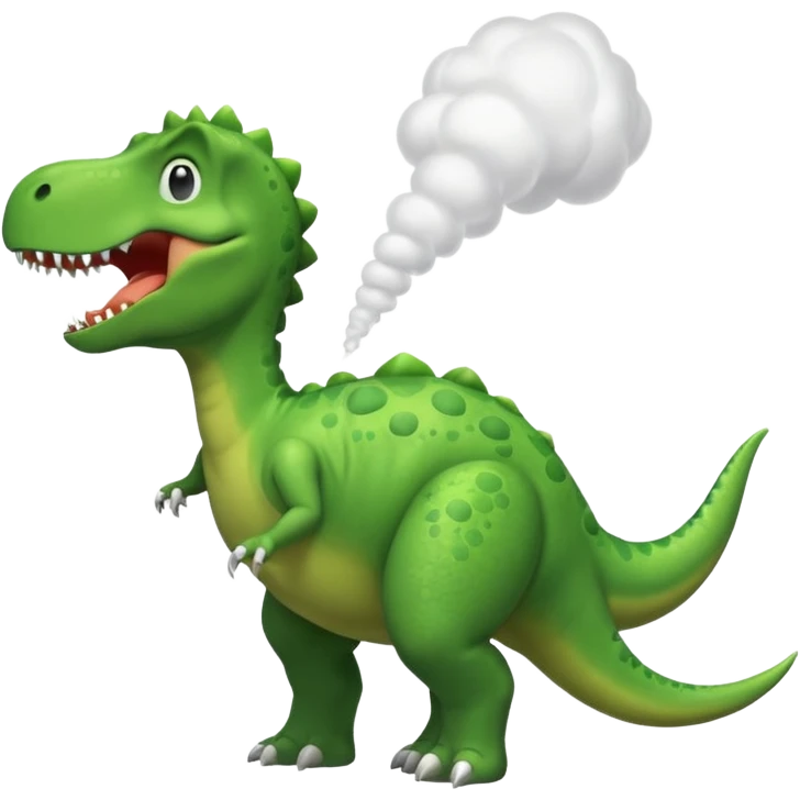 Dino farting from his butt emoji