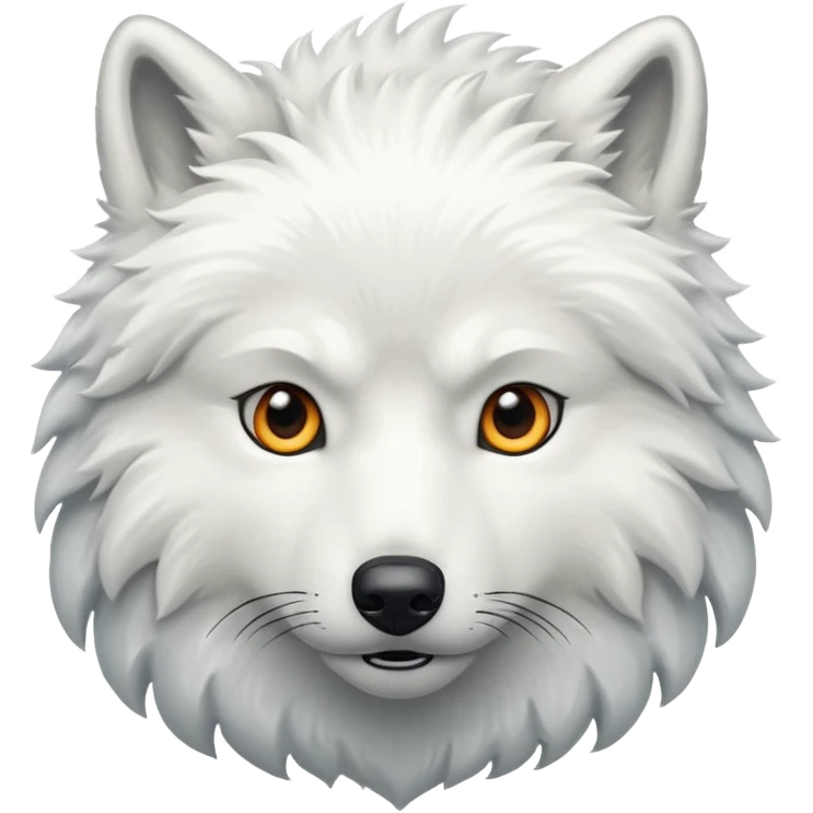 White wolf emoji emoji
