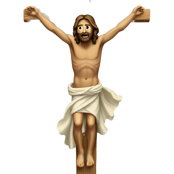 Jesus on cross emoji