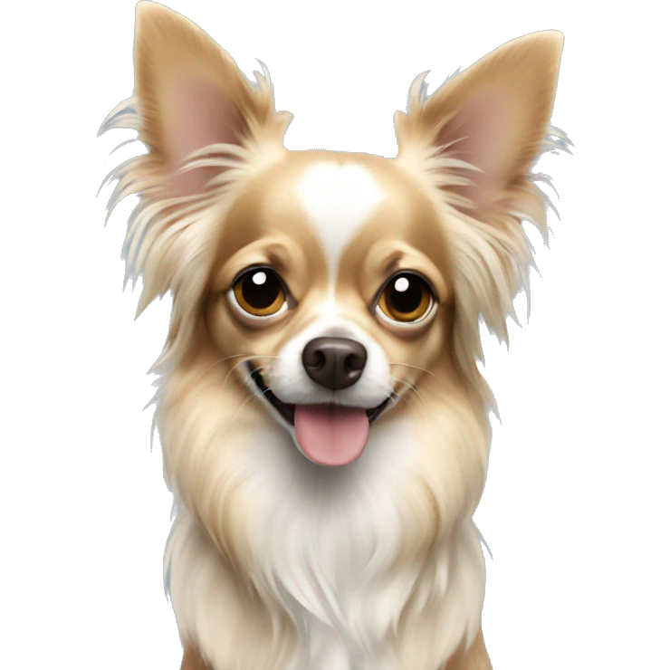 Long haired Chihuahua Merle  emoji