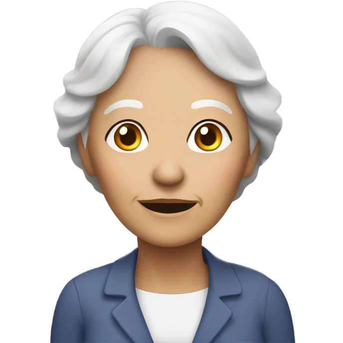 Old lady laying on the ground emoji