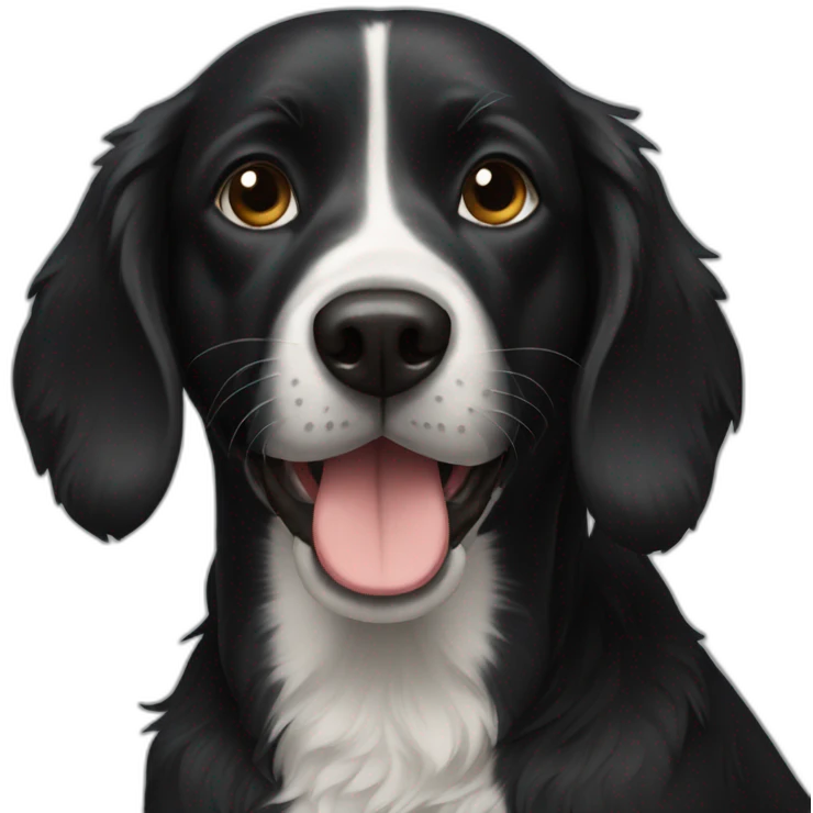 Black dog emoji