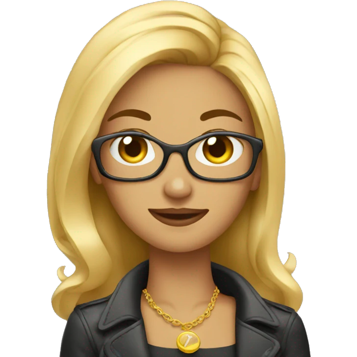 rich blogger with iphone emoji