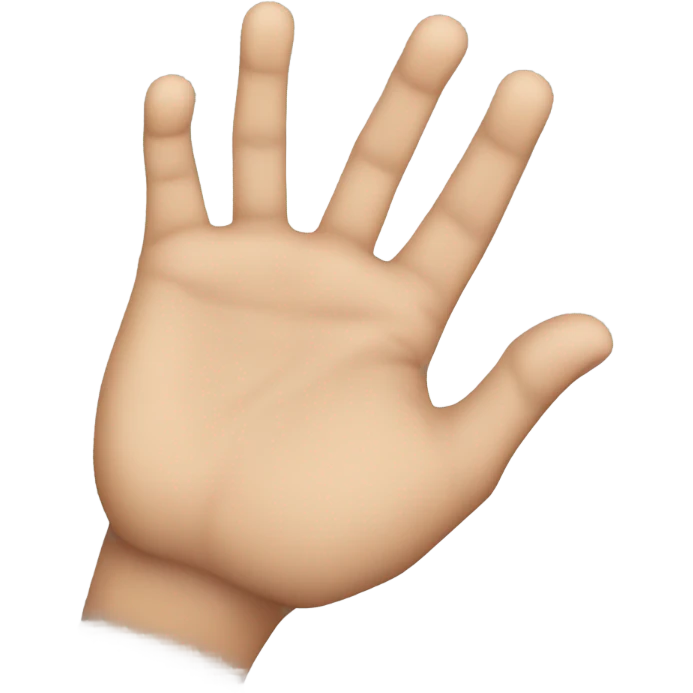 Ring finger sticking out of hand emoji