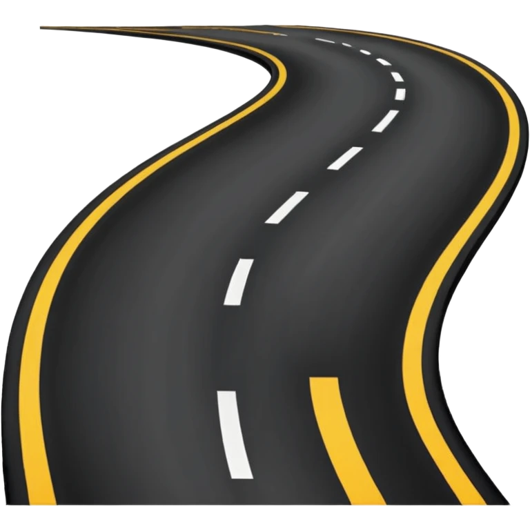 a newly built, smooth road, clean and in perfect condition emoji