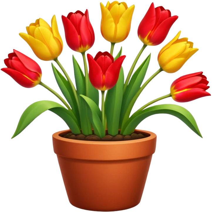tulips pot emoji