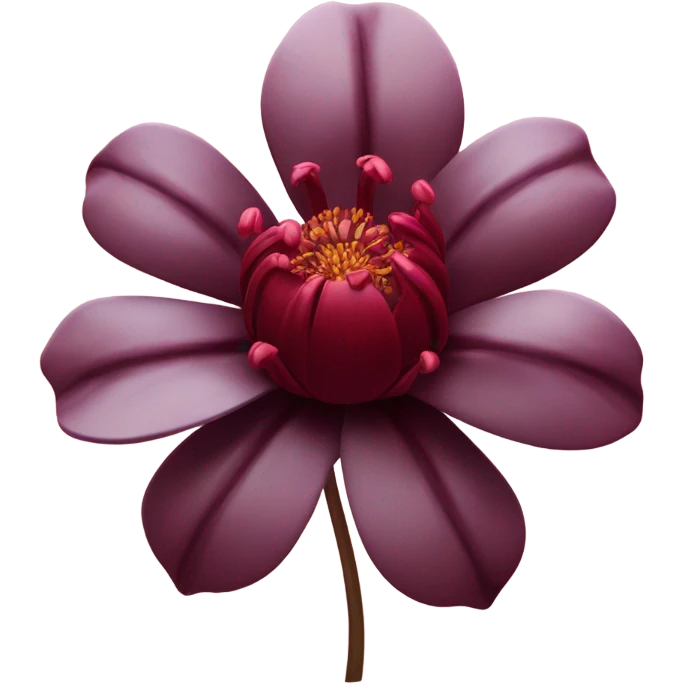 burgundy flower emoji