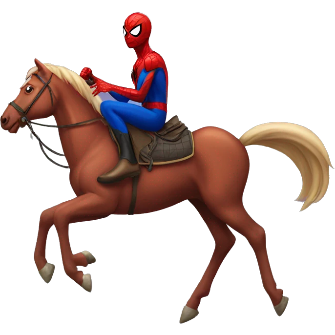 spiderman on horse emoji