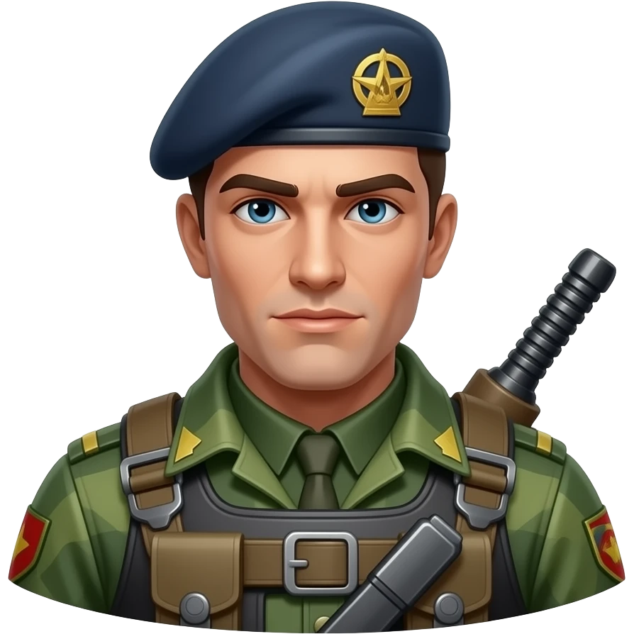 A RED Soldier from TF2 emoji